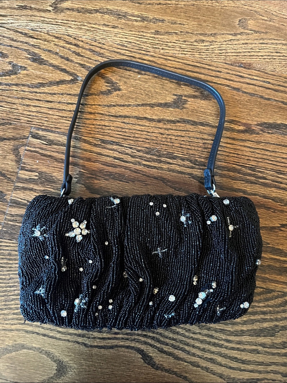 STAUD Starry Night Bean Gathered Crystal-embellished Beaded Bag - Picture 4 of 7